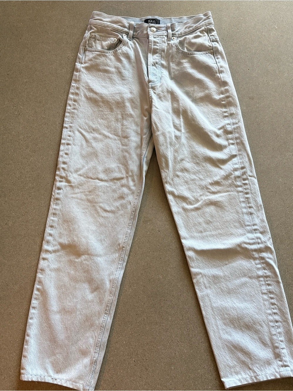 A.P.C FAIRFAX JEANS. As 26. Oversized.